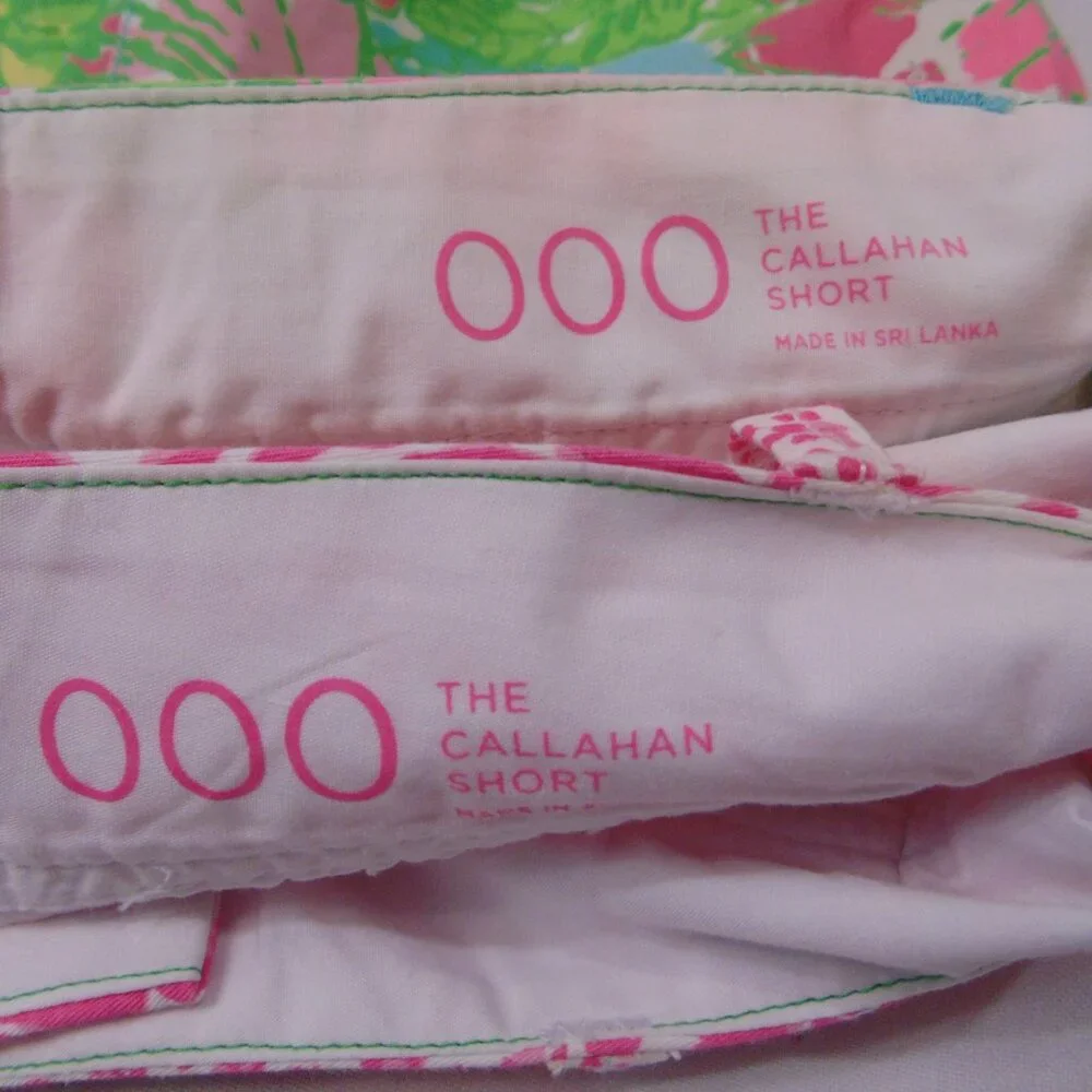 Lily Pulitzer The Callahan Short Womens 000 Lot of 2 Casual Chino Preppy - Picture 4 of 4